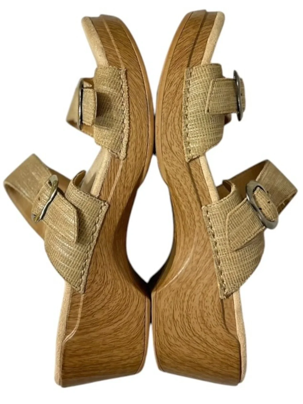 Dansko Women's Sophie Slide Sandals Sz 41 Tan Leather Athleisure Walking Shoes
